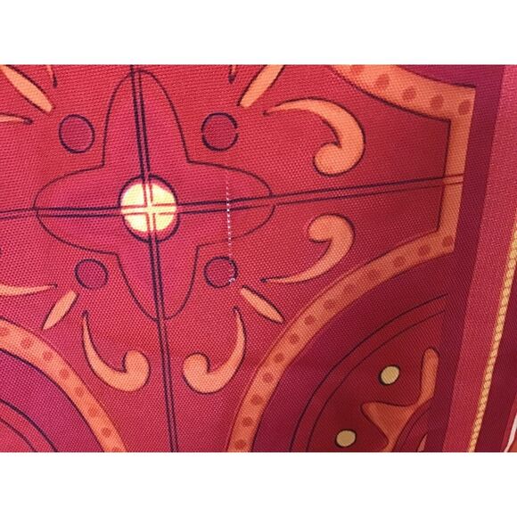 Bobby Flay Tablecloth Orange Yellow Sunburst Stripes Cloth Rectangle 58 x 83 - Picture 4 of 6